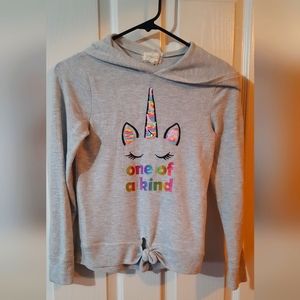 girls long sleeve hooded shirt